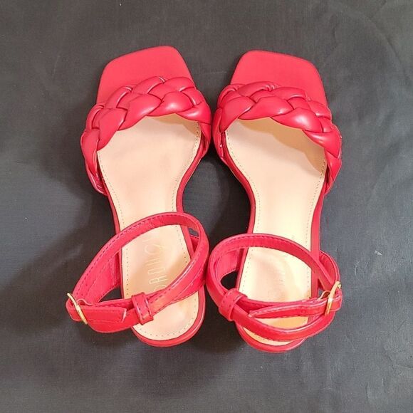 BRAND NEW ROUGE HELUIM BRAIDED STRAP SQUARE TOE WOMEN'S SANDAL - Picture 10 of 16